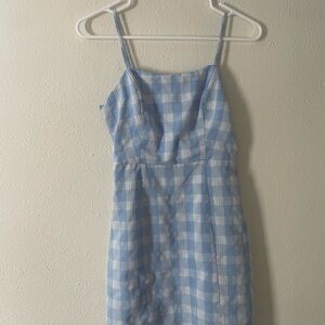 BP Blue Plaid Mini Dress